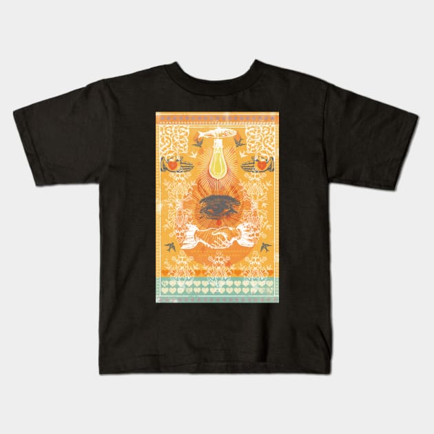 SPIRITUAL LIGHT Kids T-Shirt by Showdeer